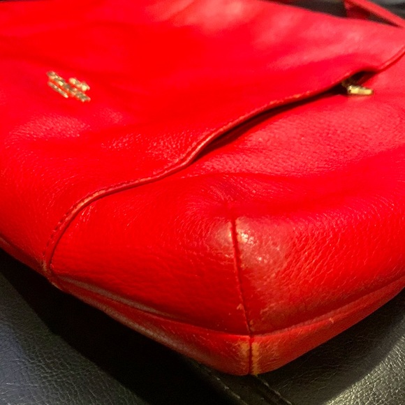 Authentic Coach Red Crossbody Bag - Picture 6 of 9